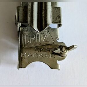 Dritz Silver Skirt Marker Sewing Wood Ruler 25 Inch Hem Marker Metal No Base VTG